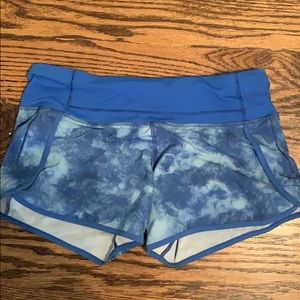 Tie Die lululemon speed up short 4”